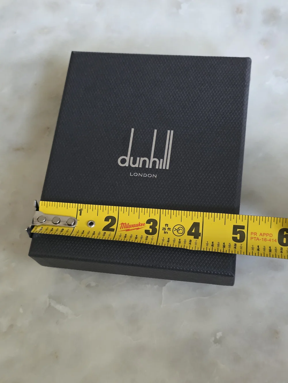 Dunhill Black Textured Card Holder Gift Box Set